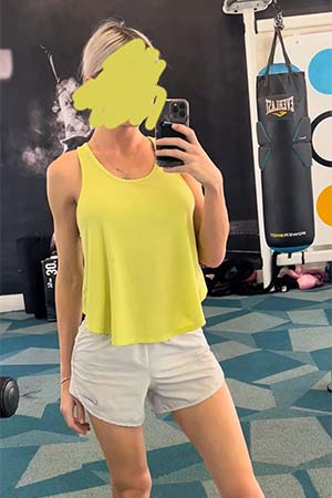 Hackensack NJ – Blond bimbo TS Feeling frisky at the gym